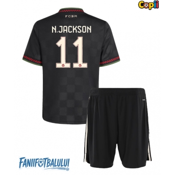 Bayern Munich Nicolas Jackson #11 Echipament de Fotbal Replică 2025-26 Copii Treilea (+ Șorturi)